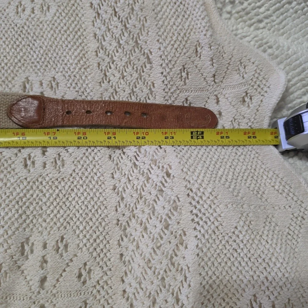 Leather Man LTD Canvas Leather Fish Belt‎ Little Boys Size 20 Fishing Buddy